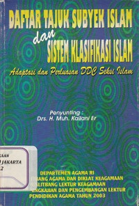 Daftar Tajuk Subyek Islam dan Sistem Klasifikasi
