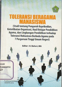 Toleransi Beragama Mahasiswa